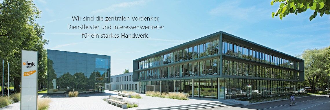 Platz des Handwerks + Slogan