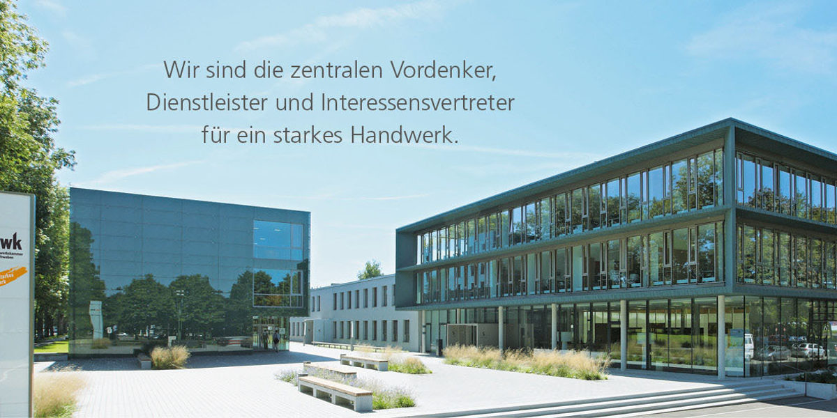 Platz des Handwerks + Slogan