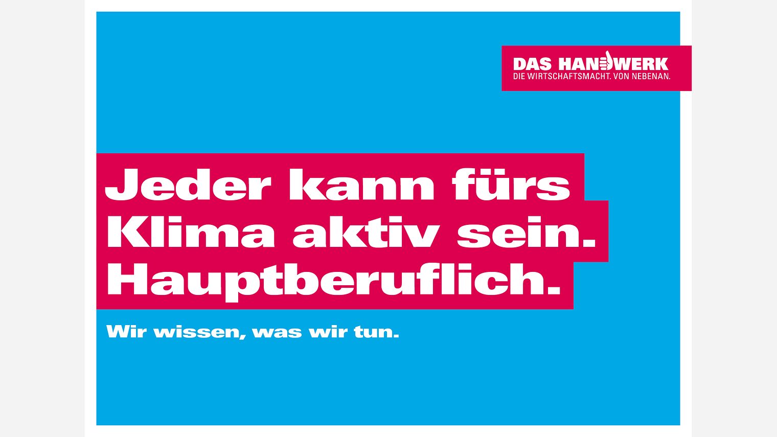 Imagekampagne - Nachhaltigkeit